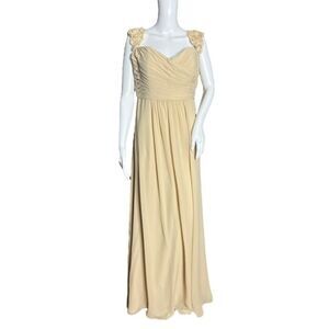 Jasmine Bridal Dress Women Large‎ Almond Charlotte Chiffon Bridesmaid Sweetheart